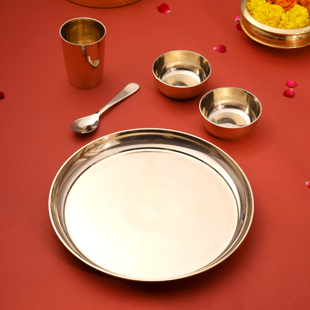 Kansa Thali/Dinner Set (1.6 Kg)