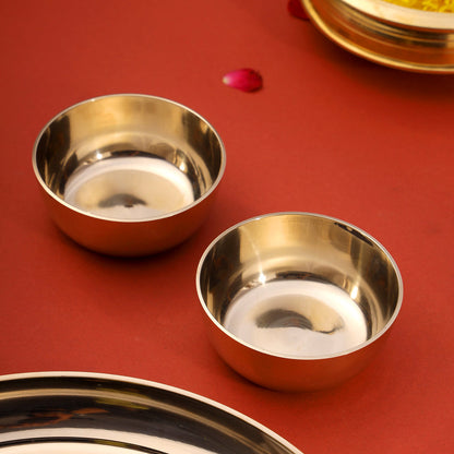 Kansa Thali/Dinner Set (1.6 Kg)
