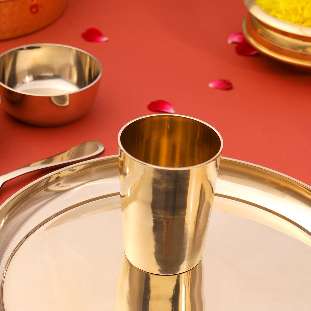 Kansa Thali/Dinner Set (1.6 Kg)