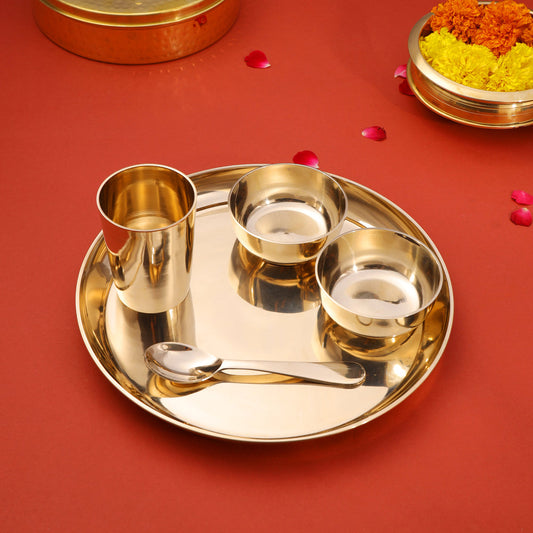 Kansa Thali/Dinner Set (1.6 Kg)