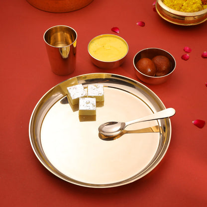 Kansa Thali/Dinner Set (1.6 Kg)
