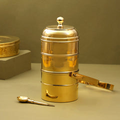 Brass Tiffin Box (12 Inch)