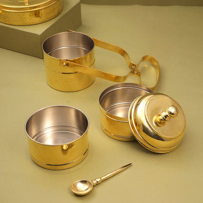 Brass Tiffin Box (12 Inch)