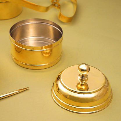 Brass Tiffin Box (12 Inch)