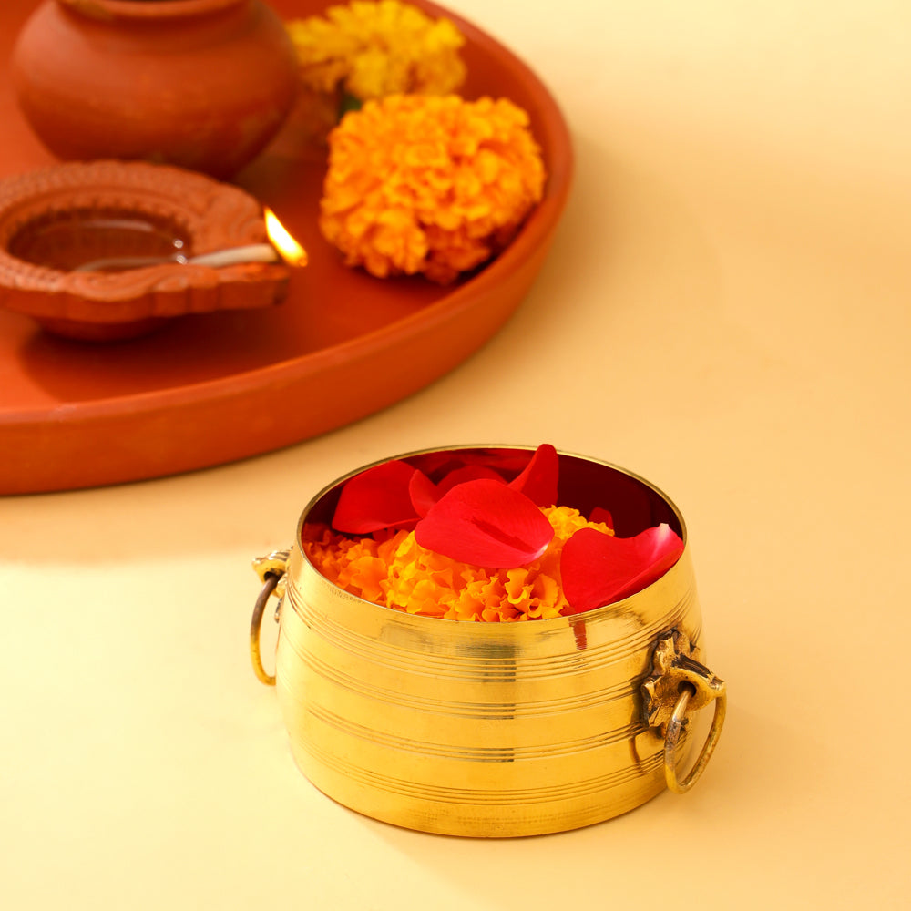 Brass Kerala Rice Vessel