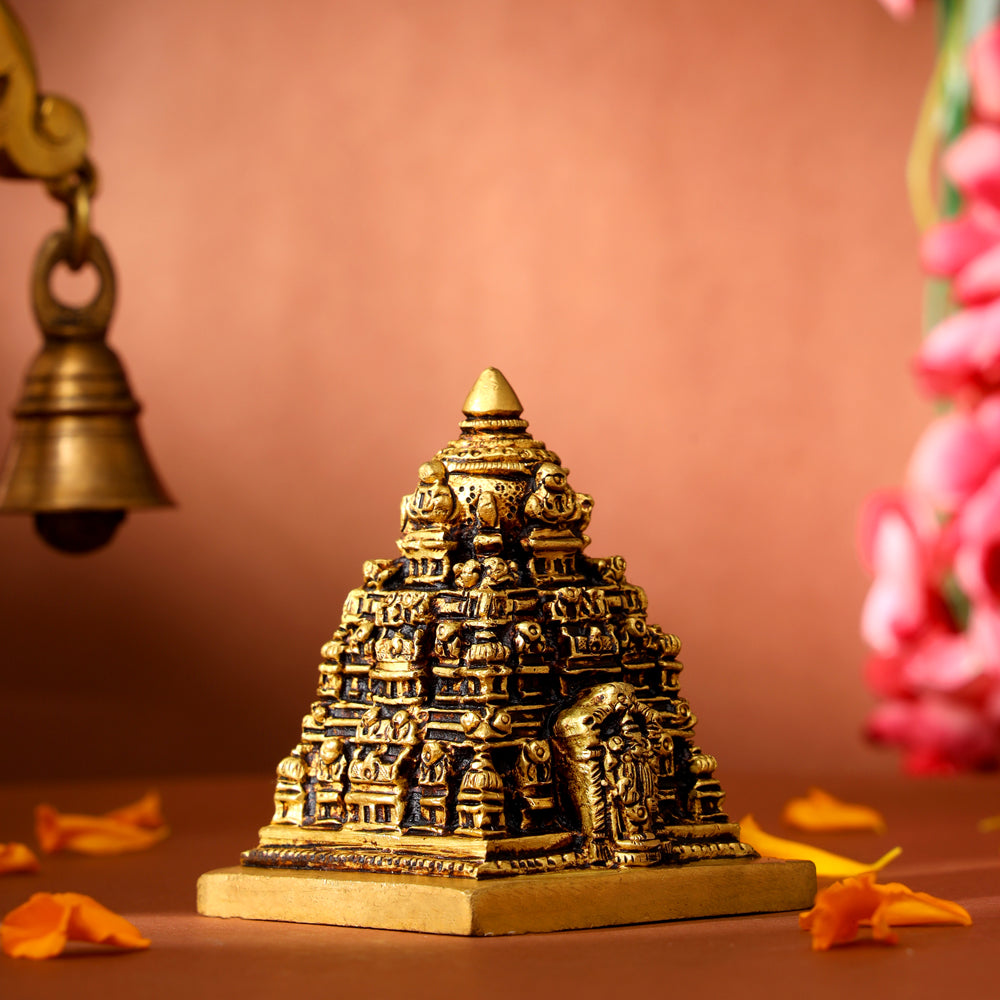 Brass Balaji Temple Model (3 Inch)