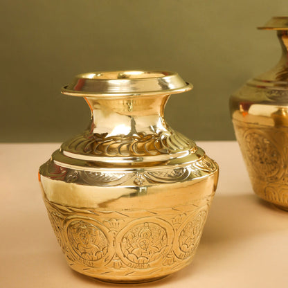 Brass Ashtalakshmi Kodam/Kalash