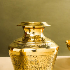 Brass Ashtalakshmi Kodam/Kalash