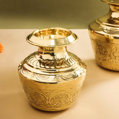Brass Ashtalakshmi Kodam/Kalash