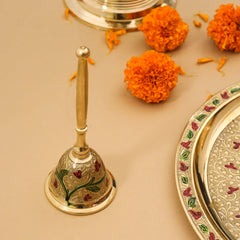 Brass Pooja Thali Set (1.2 Kg)