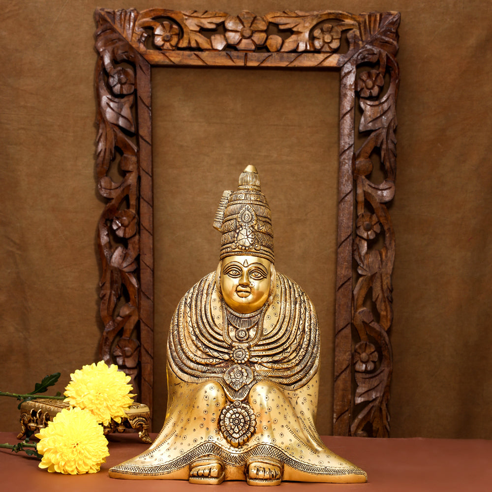 Brass Tulja Bhavani Idol (15.5 Inch)