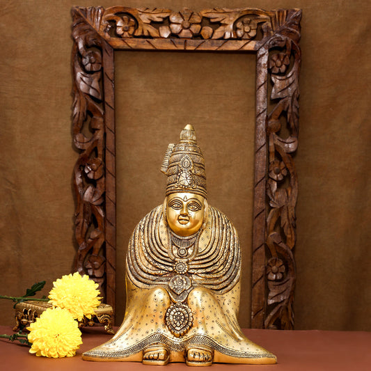 Brass Tulja Bhavani Idol (15.5 Inch)