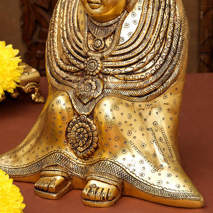 Brass Tulja Bhavani Idol (15.5 Inch)