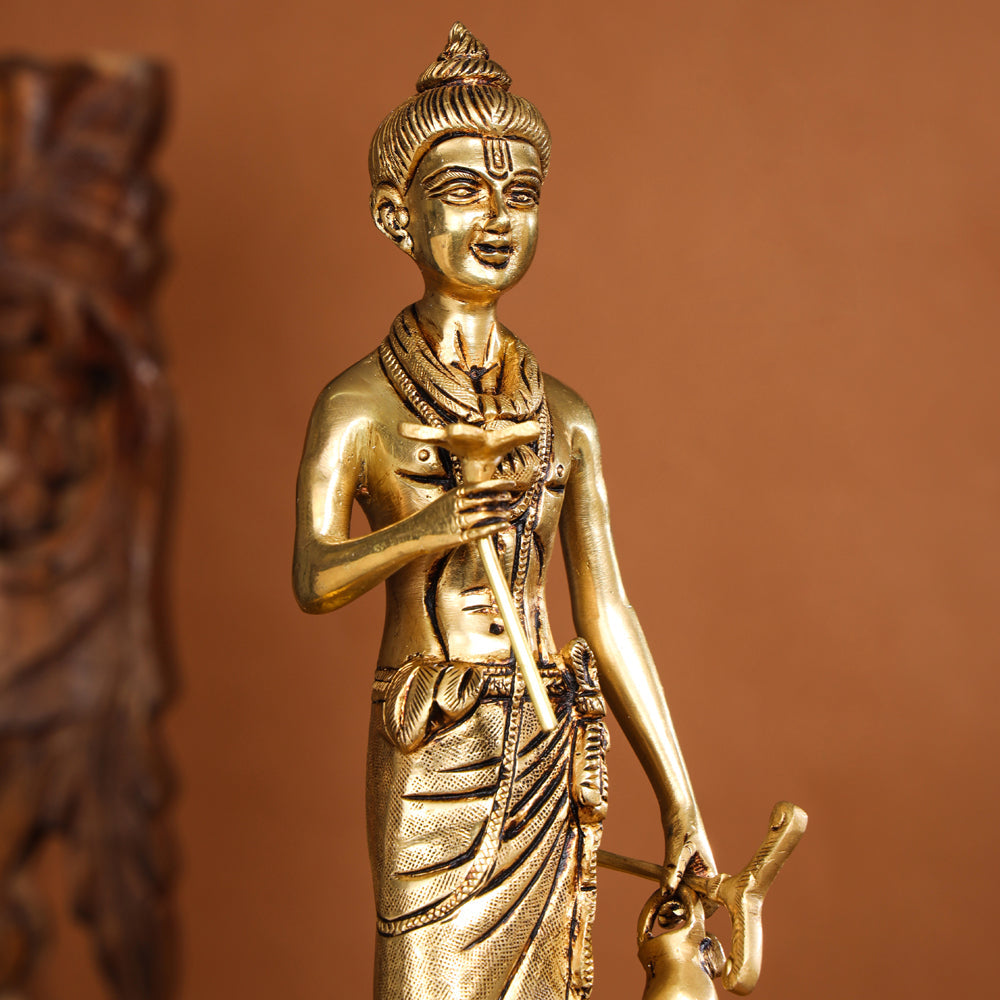 Brass Neelkanth Swami Narayan Idol (12 Inch)