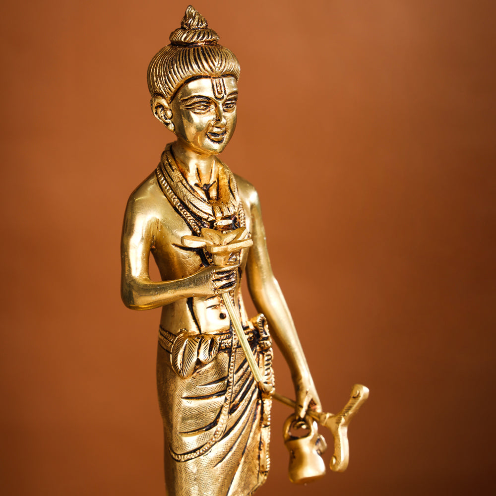 Brass Neelkanth Swami Narayan Idol (12 Inch)
