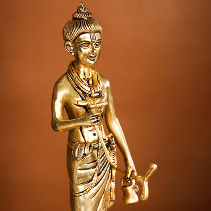 Brass Neelkanth Swami Narayan Idol (12 Inch)