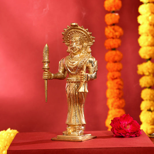 Brass Raksha Devi Idol (7.5 Inch)