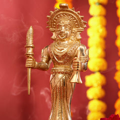Brass Raksha Devi Idol (7.5 Inch)