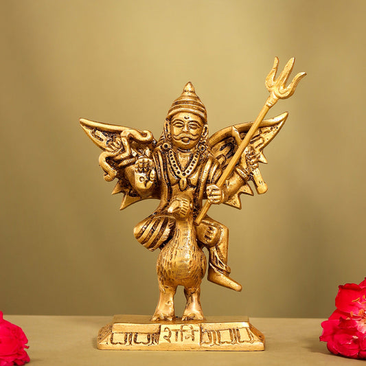 Brass Shani Dev Idol (4.5 Inch)