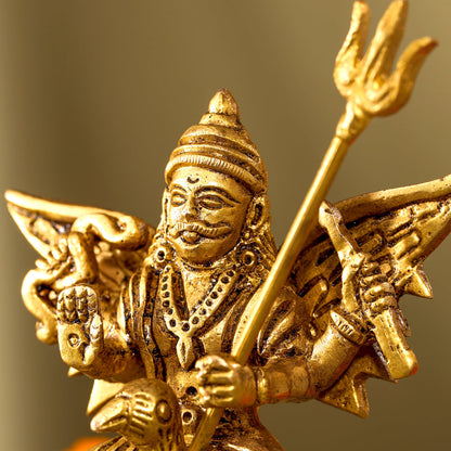 Brass Shani Dev Idol (4.5 Inch)