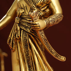 Brass Chatrapati Shivaji Maharaj Idol (12.5 Inch)