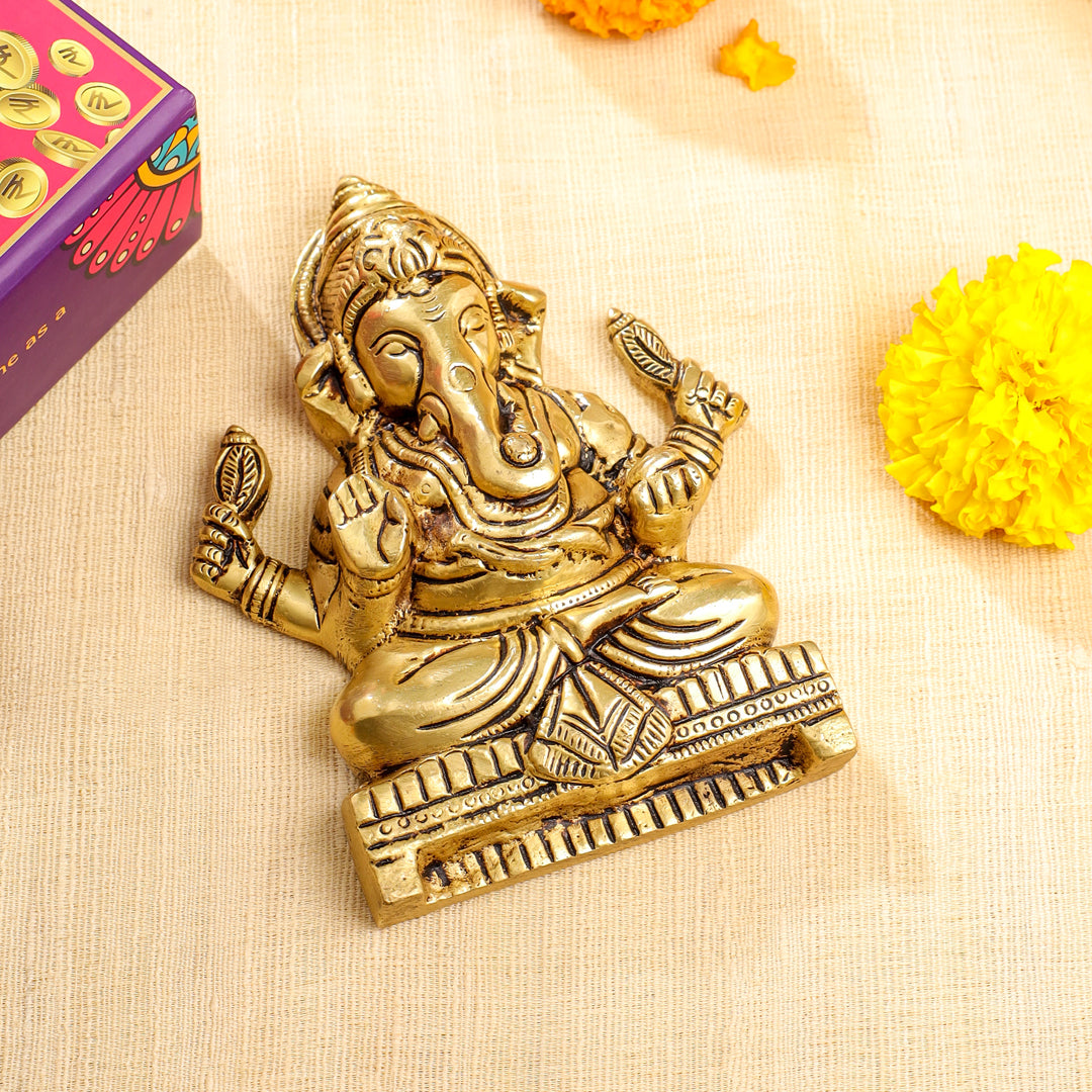 Brass Ganesha Wall Hanging Festive Gift Hamper