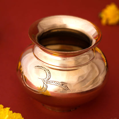 Brass Om Pooja Kalash