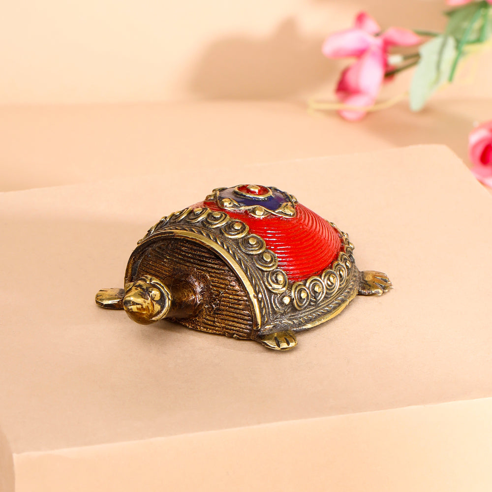 Brass Dhokra Tortoise Vastu/Feng Shui