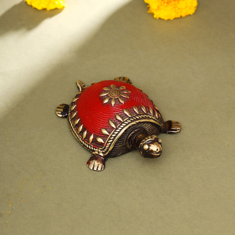 Brass Dhokra Tortoise Vastu/Feng Shui