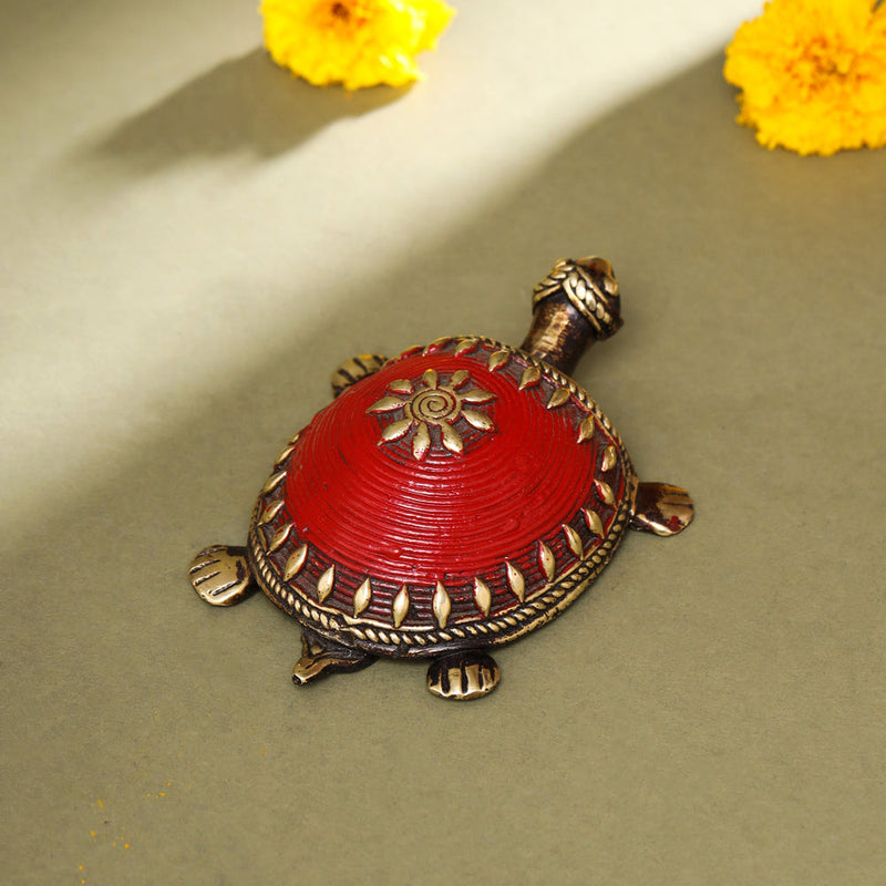 Brass Dhokra Tortoise Vastu/Feng Shui