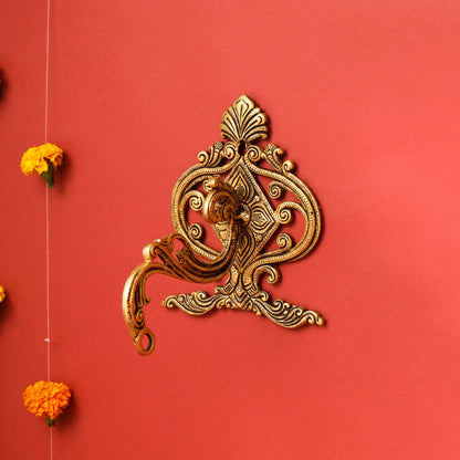 Brass Hanging Wall Mount Bracket (6.5 Inch)