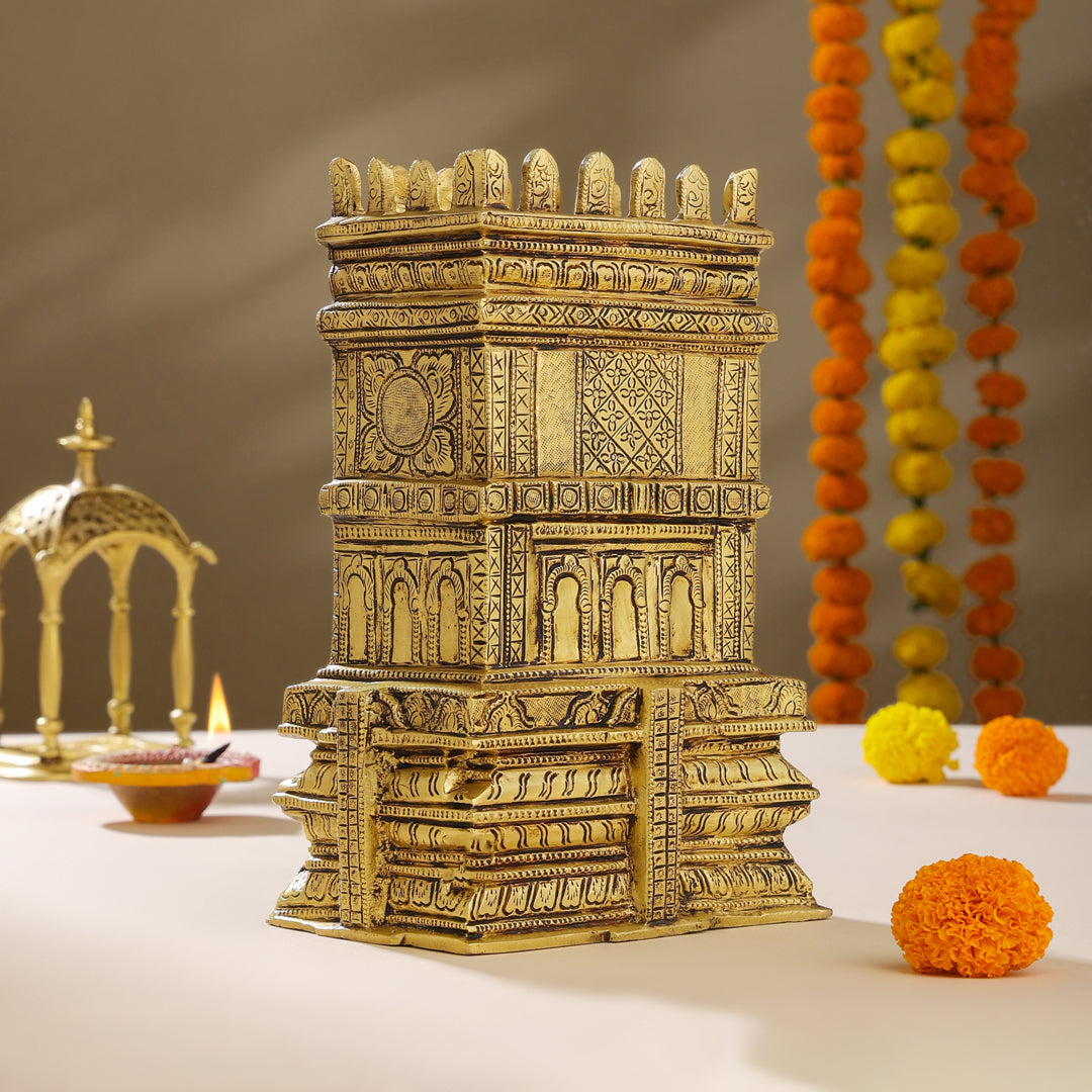 Brass Meenakshi Temple Model (9.5 Inch)