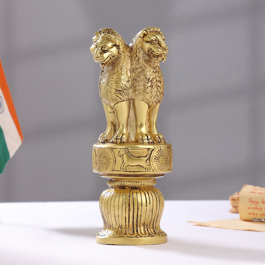 Brass Ashok Stambh (10 Inch)