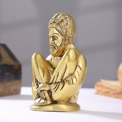 Brass Sadguru Saint Shankar Maharaj Idol (5.5 Inch)