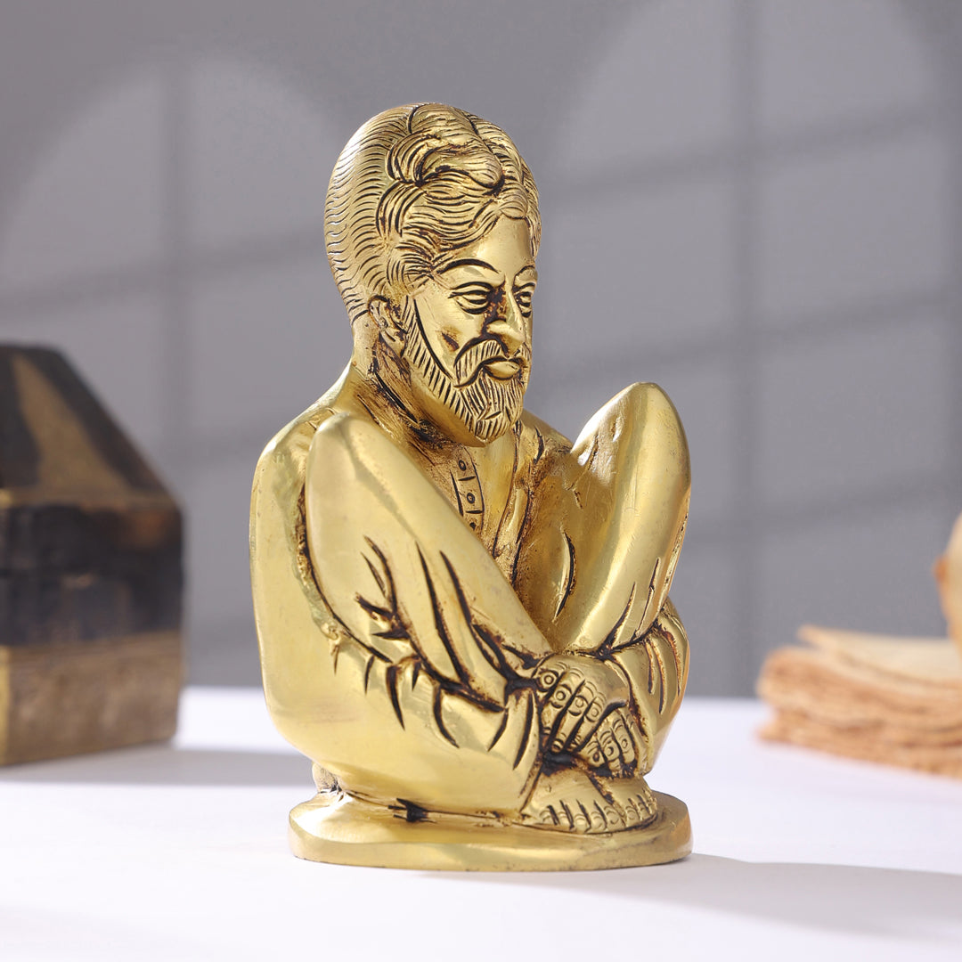 Brass Sadguru Saint Shankar Maharaj Idol (5.5 Inch)