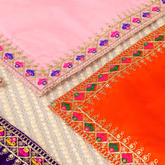 Hand Embroidered  And Sequin Work God Pooja Asana (12 X 10 Inch)