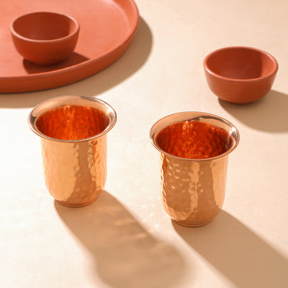 Copper Glass Pair (4 Inch)