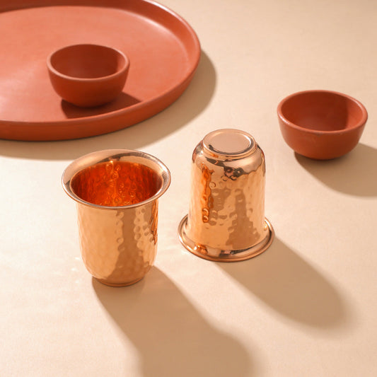 Copper Glass Pair (4 Inch)