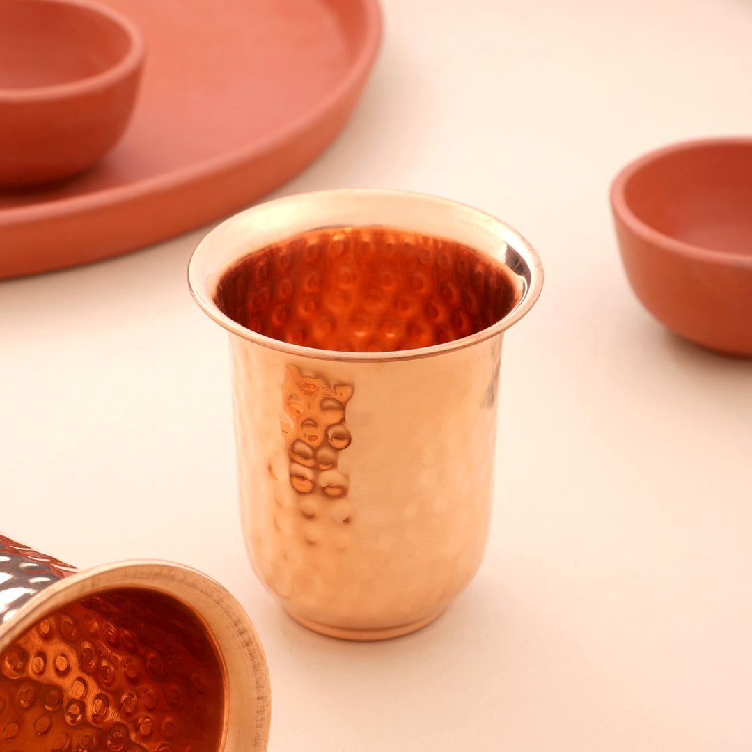 Copper Glass Pair (4 Inch)