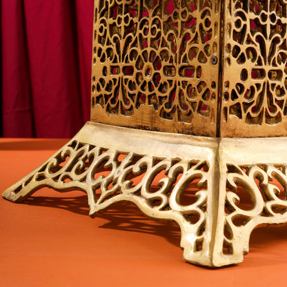 Brass Stool With Forty Hanging Bells (15.5 Inch)