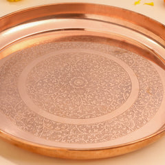 COPPER THALI (11.5 INCH)