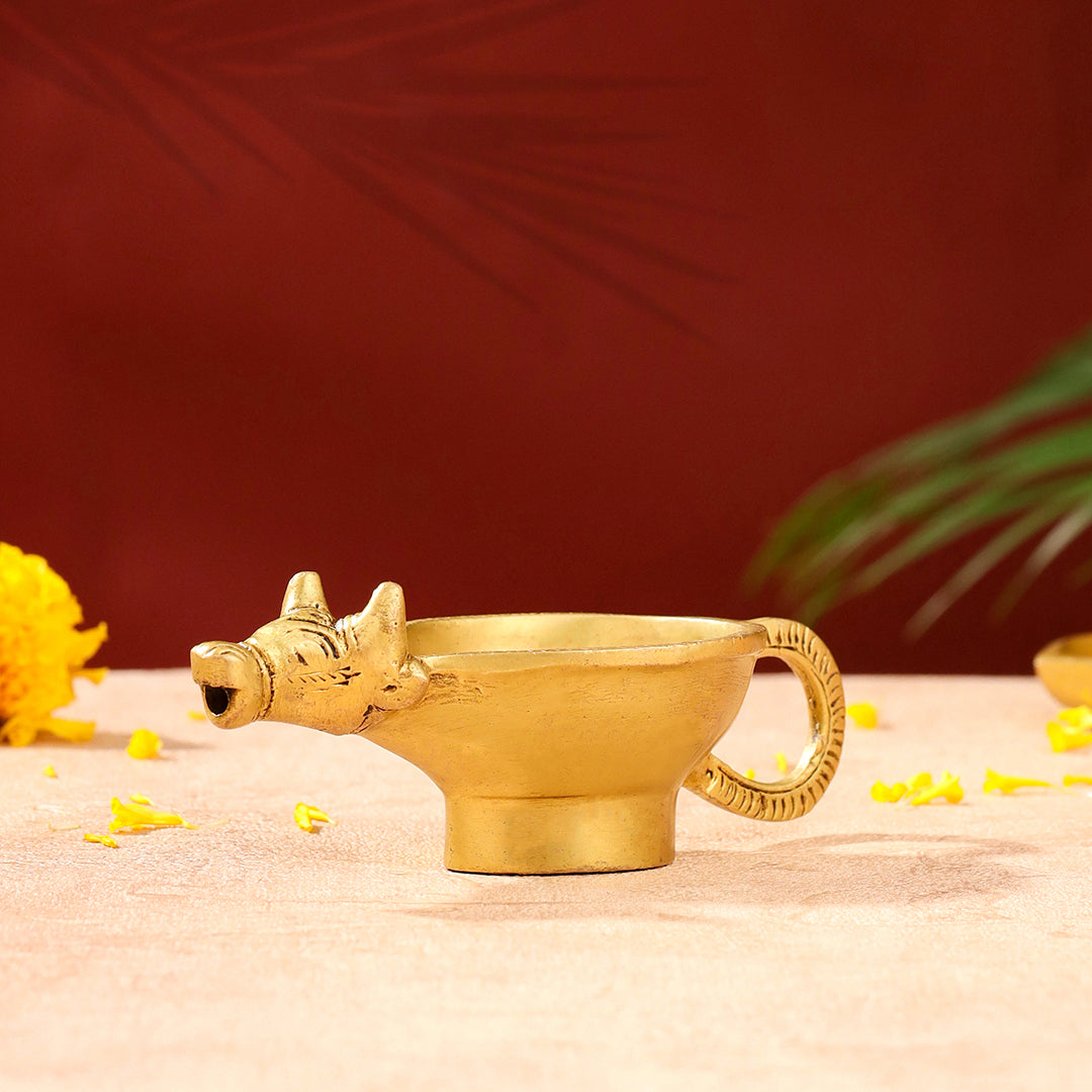 Brass Nandi Diya (2 Inch)