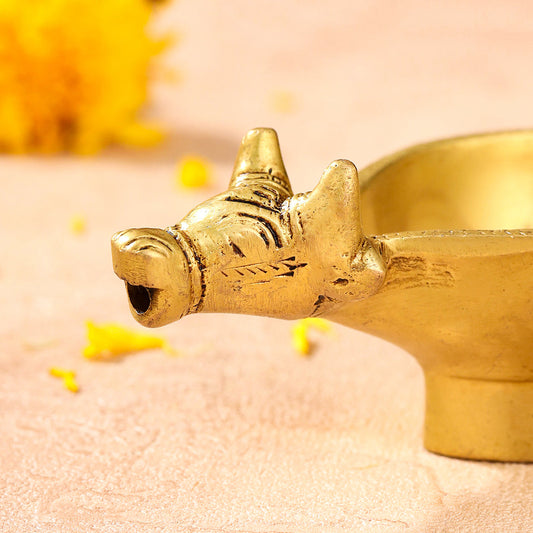 Brass Nandi Diya (2 Inch)