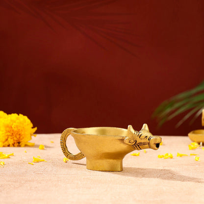 Brass Nandi Diya (2 Inch)