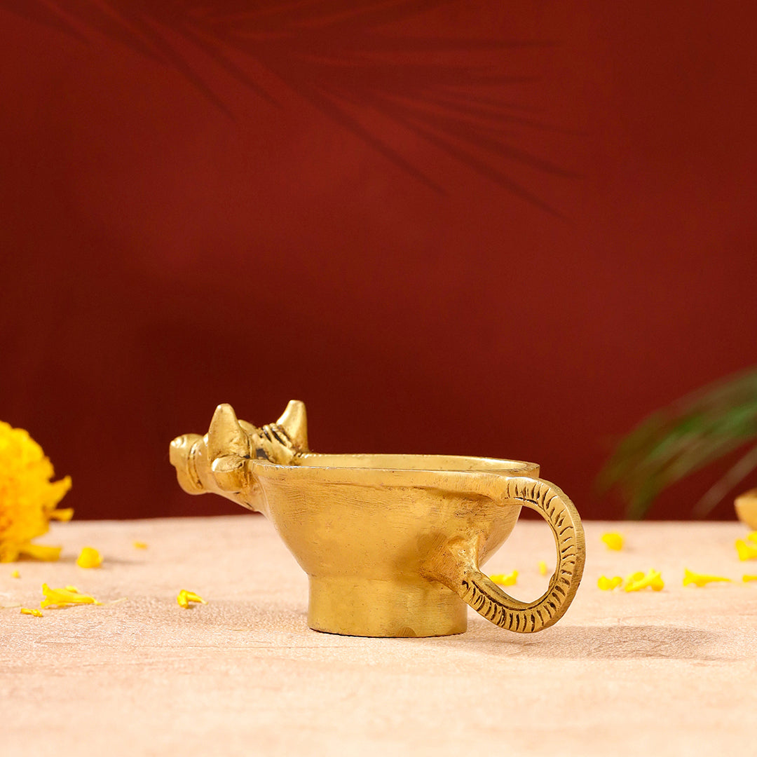 Brass Nandi Diya (2 Inch)
