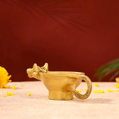 Brass Nandi Diya (2 Inch)