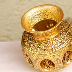 Brass Ashtalakshmi And Dashavatara Kodam/Kalash