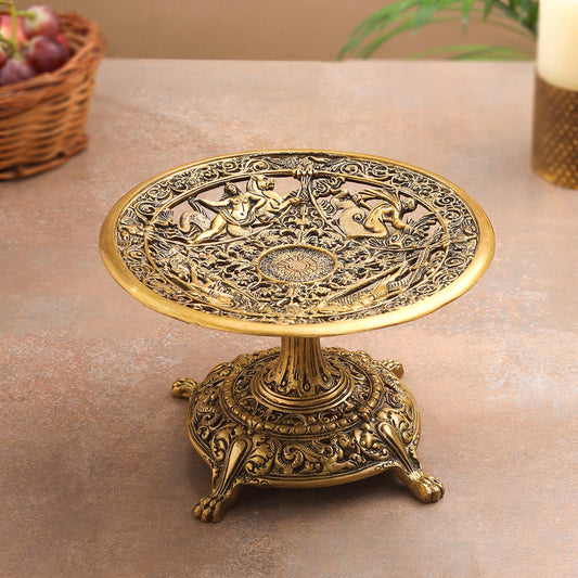 Brass Fruit Table Tray / Stand (5.5 Inch)