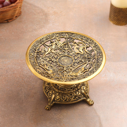 Brass Fruit Table Tray / Stand (5.5 Inch)
