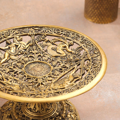 Brass Fruit Table Tray / Stand (5.5 Inch)